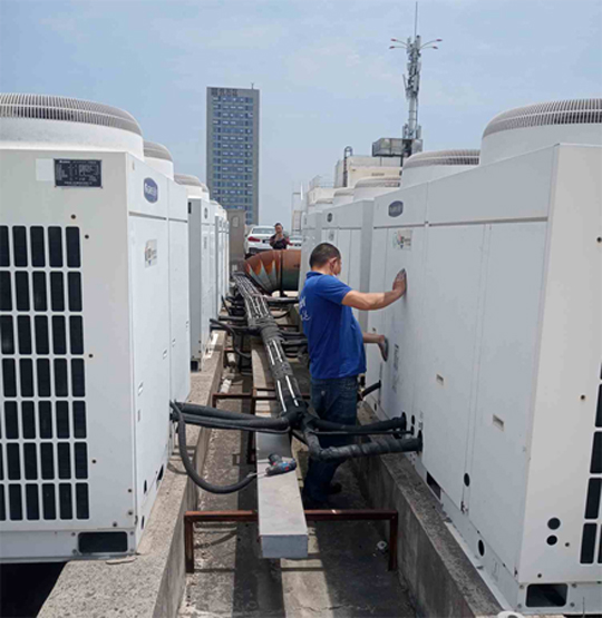 雨湖中央空调制热和不制冷系统维修方法